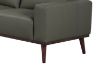 Picture of RHETT 3/2 Seater 100% Genuine Leather Sofa Range with Solid Wood Platform Base (Muted Green) - 3+2 Sofa Set