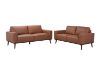 Picture of RHETT 3/2 Seater 100% Genuine Leather Sofa Range with Solid Wood Platform Base (Brown) - 3+2 Sofa Set