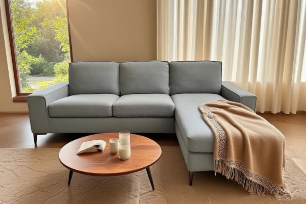 Picture of [FLOOR MODEL CLEARANCE] NAUTICA Reversible Sectional Sofa (Dark Grey) 