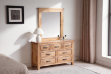 Picture of  [FLOOR MODEL CLEARANCE]FRANCO 7-Drawer Solid NZ Pine Wood Dresser with Mirror