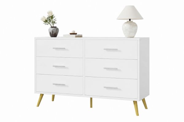 Picture of ELARA 6-Drawer Dresser/Storage Cabinet (White)