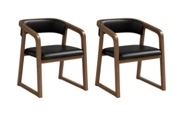 Picture of KAORI Solid Wood Dining Armchair - 2 Chairs in 1 Carton	