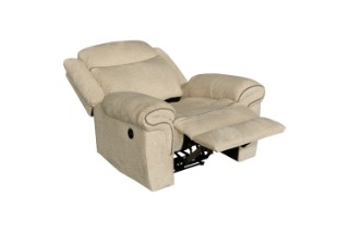 Picture of WINCHESTER Power Reclining Sofa Range (Beige) - 1 Seat Recliner Chair (1R)