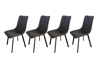 Picture of WESTIN Dining Chair (Grey) - 4 Chairs in 1 Carton