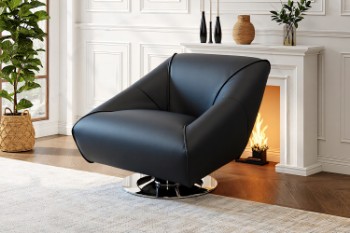 Picture for manufacturer TRISHA Imitation leather 360° Swivel Lounge Chair Collection