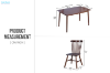 Picture of WINDSOR 5PC Solid Wood Dining Set (Walnut) - 130 Table with 4 Chairs