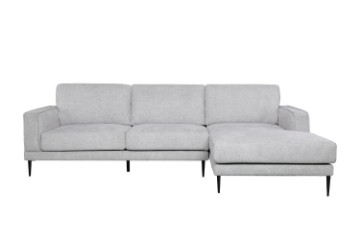 Picture of [FLOOR MODEL CLEARANCE] LONG ISLAND Sectional Fabric Chaise Facing Right Sofa (Light Grey)