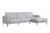 Picture of [FLOOR MODEL CLEARANCE] LONG ISLAND Sectional Fabric Chaise Facing Right Sofa (Light Grey)