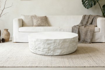 Picture of  [FLOOR MODEL CLEARANCE]  CORTEN D100 Round Fiberglass Coffee Table
