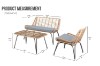 Picture of  [FLOOR MODEL CLEARANCE] BARACOA 4PC Outdoor Lounge Set with Coffee Table