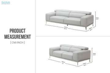 Picture of  [FLOOR MODEL CLEARANCE] MORGAN 100% Genuine Leather 2 Seater Sofa