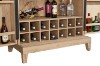 Picture of  [FLOOR MODEL CLEARANCE] WALLACE Large Oak Wood Multifunctional Storage Bar Cabinet