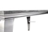 Picture of  [FLOOR MODEL CLEARANCE] AITKEN 160 Marble Top Stainless Steel Dining Table (Grey)