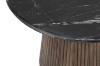 Picture of  [FLOOR MODEL CLEARANCE] HUBIE Mango Wood D60 Round Side Table With Marble Top
