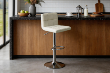 Picture of AKALI Adjustable Swivel Gas Lift Bar Stool (Beige)