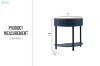 Picture of  [FLOOR MODEL CLEARANCE] HOMY Console Table with Drawer & Shelf (Blue)