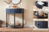 Picture of  [FLOOR MODEL CLEARANCE] HOMY Console Table with Drawer & Shelf (Blue)