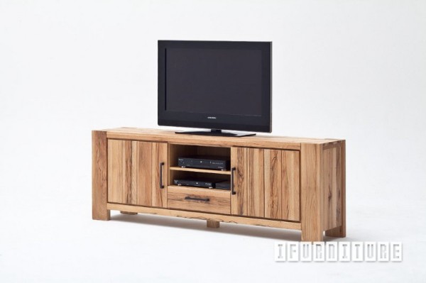 Picture of  [FLOOR MODEL CLEARANCE] CARDIFF 206 TV Unit *Solid European Wild Oak & Made in Europe - WILDEICHE (WILD OAK, light Color)