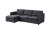 Picture of  [FLOOR MODEL CLEARANCE] BENDON Fabric Sectional Sofa (Dark Grey) - Chaise Facing Left