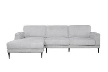 Picture of [FLOOR MODEL CLEARANCE] LONG ISLAND Chaise Facing Left Sectional Fabric Sofa (Light Grey)