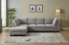 Picture of  [FLOOR MODEL CLEARANCE] LIBERTY Chaise Facing Left Sectional Fabric Sofa  (Light Grey)