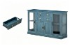 Picture of VANTA 4-Door 2-Drawer Storage Cabinet/Buffet with LED Lighting (Blue)
