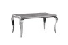 Picture of [FLOOR MODEL CLEARANCE] AITKEN 160 Marble Top Stainless Steel Dining Table (Grey)