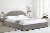 Picture of   [FLOOR MODEL CLEARANCE] HOFFMAN Queen Size Fabric Bed Frame with Gas Lift Storage (Grey)
