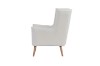 Picture of  [FLOOR MODEL CLEARANCE] MOSSMAN Teddy Fabric Armchair/Sofa Lounge Chair with Natural Wood Legs (Creamy White)