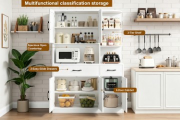 Picture of BAILEY 5-Door 2-Drawer Multifunctional Storage Cabinet