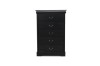 Picture of [FLOOR MODEL CLEARANCE] LOUIS 5-Drawer Hevea Wood Chest with LED  Lighting  (Black)