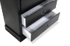 Picture of [FLOOR MODEL CLEARANCE] LOUIS 5-Drawer Hevea Wood Chest with LED  Lighting  (Black)