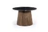 Picture of [FLOOR MODEL CLEARANCE] HUBIE Mango Wood D60 Round Side Table With Marble Top