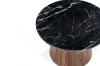 Picture of [FLOOR MODEL CLEARANCE] HUBIE Mango Wood D60 Round Side Table With Marble Top