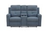 Picture of  [FLOOR MODEL CLEARANCE] WALKER Fabric 2‑Seater Manual Recliner Sofa with Console & Cup Holders