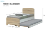 Picture of [FLOOR MODEL CLEARANCE] RYDEN Single Trundle Bed