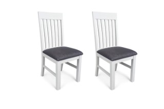 Picture of BRAMPTON Solid Wood Dining Chair with Fabric Seat - 2 Chairs in 1 Carton