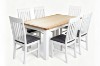 Picture of BRAMPTON 180/210 7PC/9PC Solid Wood Dining Set with Fabric Seat Chairs
