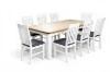 Picture of BRAMPTON 180/210 7PC/9PC Solid Wood Dining Set with Fabric Seat Chairs