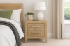 Picture of  [FLOOR MODEL CLEARANCE]EMERSON 2-Drawer Solid Acacia Wood Bedside Table