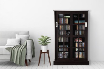 Picture of  [FLOOR MODEL CLEARANCE] BOWERY 125X81CM Sliding Door Glass Display Cabinet