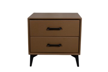 Picture of   [FLOOR MODEL CLEARANCE] NORDICA 2-Drawer Bedside Table (Brown)