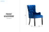 Picture of  [FLOOR MODEL CLEARANCE]  HALMAR High Back Dining Chair (Blue)