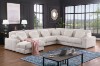 Picture of   [FLOOR MODEL CLEARANCE]PAULINA Corduroy Fabric Modular Sofa Set - Chaise Facing Left