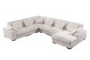 Picture of   [FLOOR MODEL CLEARANCE]PAULINA Corduroy Fabric Modular Sofa Set - Chaise Facing Left