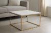 Picture of  [FLOOR MODEL CLEARANCE]  AYDAN Square Marble Top Coffee Table