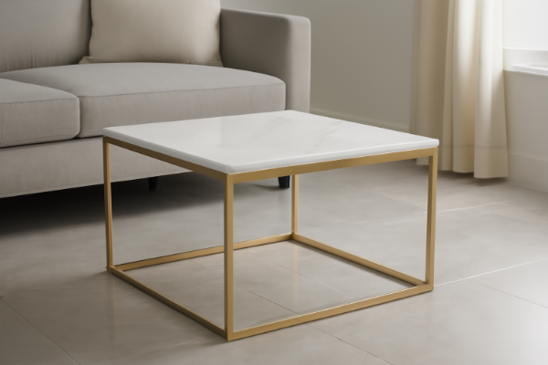 Picture of  [FLOOR MODEL CLEARANCE]  AYDAN Square Marble Top Coffee Table