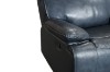 Picture of [FLOOR MODEL CLEARANCE] SOMIA 1 Seat Recliner Chair (1R) Top-Grain Leather Manual Reclining Sofa Range (Dark Blue)