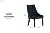 Picture of [FLOOR MODEL CLEARANCE] TOGA High Back Dining Chair (Black)
