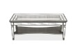Picture of [FLOOR MODEL CLEARANCE] PALLIE Tempered Glass Top Segmented Mirror Coffee Table (122×61x47cm) 